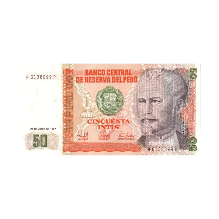 Peru 50 Intis 1987 P-131b