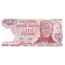 Argentina 100 Pesos 1976 P-302a2