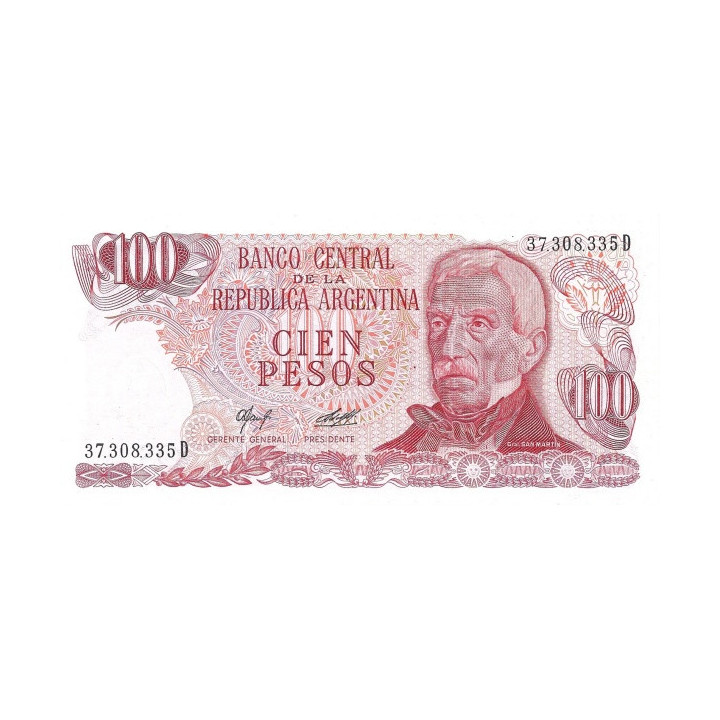 Argentina 100 Pesos 1976 P-302a2