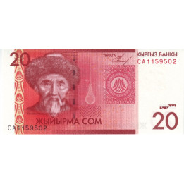 Kirgizistan 20 Som 2009 P-24
