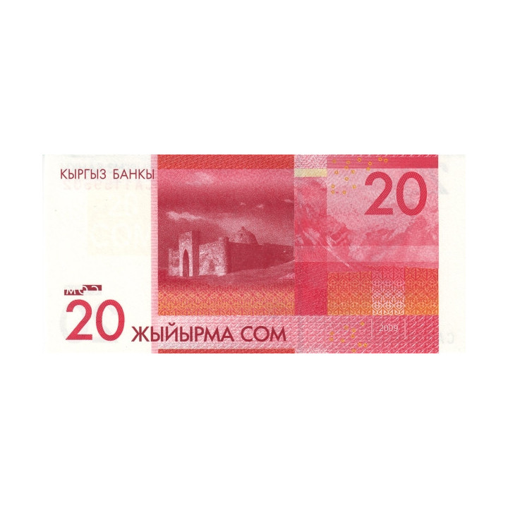 Kirgizistan 20 Som 2009 P-24