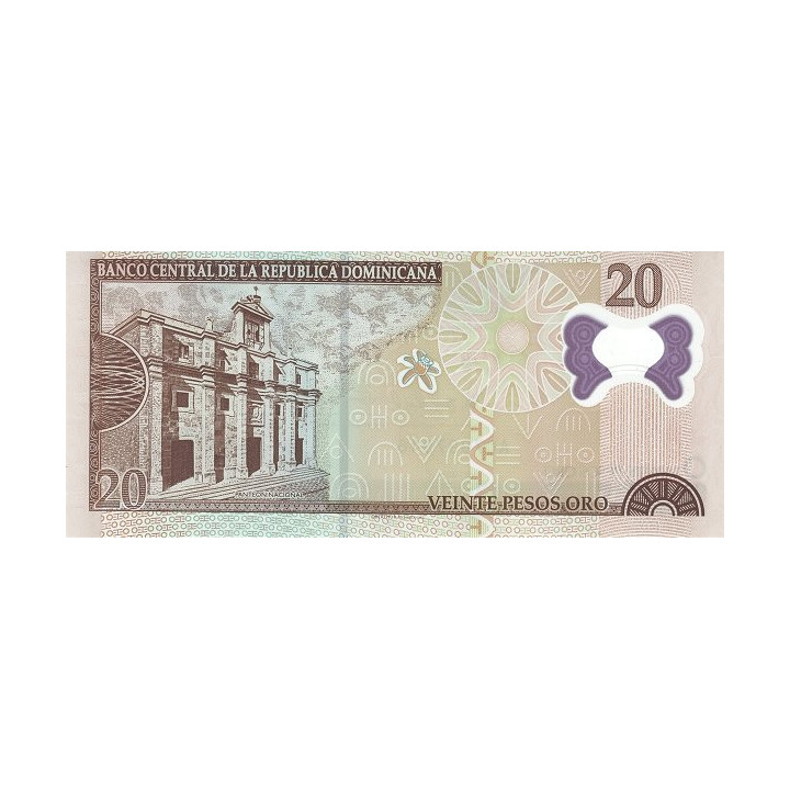 Dominikanska Republiken 20 Pesos Oro 2009 P-182