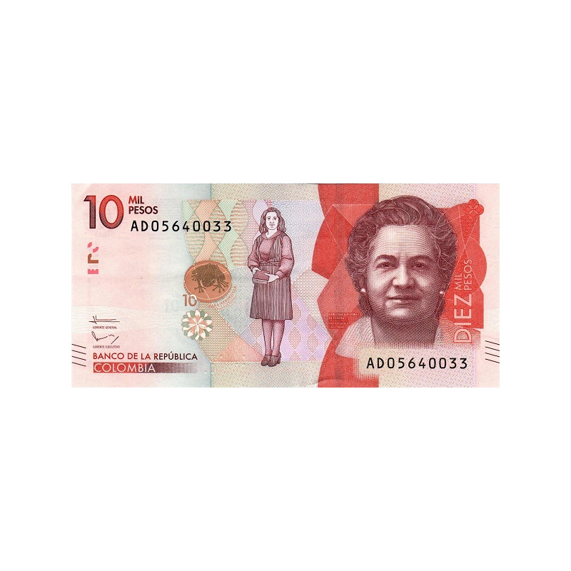 Colombia 10000 Pesos 2016 P-460