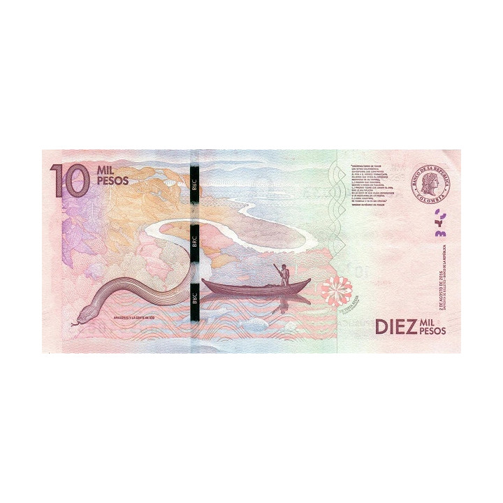 Colombia 10000 Pesos 2016 P-460