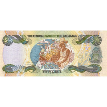 Bahamas 50 cents 2001 P-68