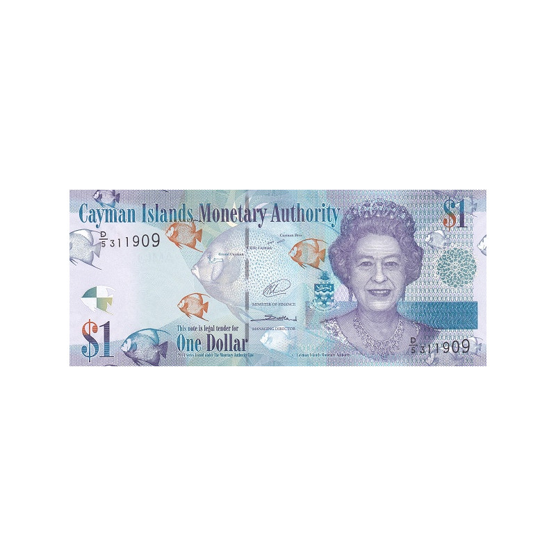 Caymanöarna 1 Dollar 2014 P-38d2