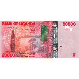 Uganda 20000 Shillings 2017 P-53d