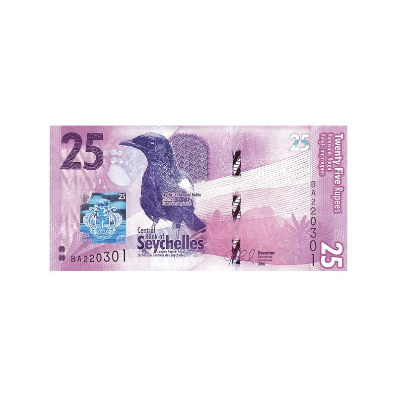 Seychellerna 25 Rupees ND2016 P-48