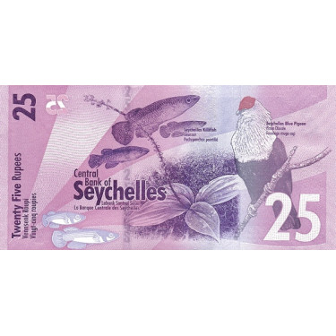 Seychelles 25 Rupees ND2016 P-48