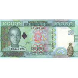 Guinea 10 000 Francs 2008 P-42b