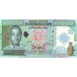 Guinea 10 000 Francs 2010 P-45