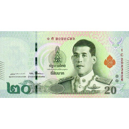 Thailand 20 Baht 2018 P-135b1