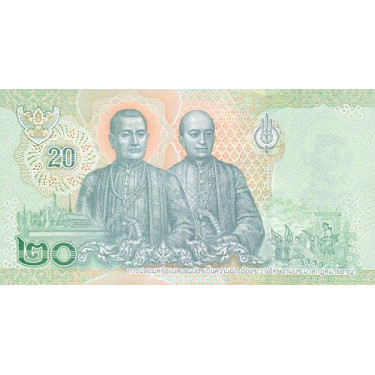 Thailand 20 Baht 2018 P-135b1