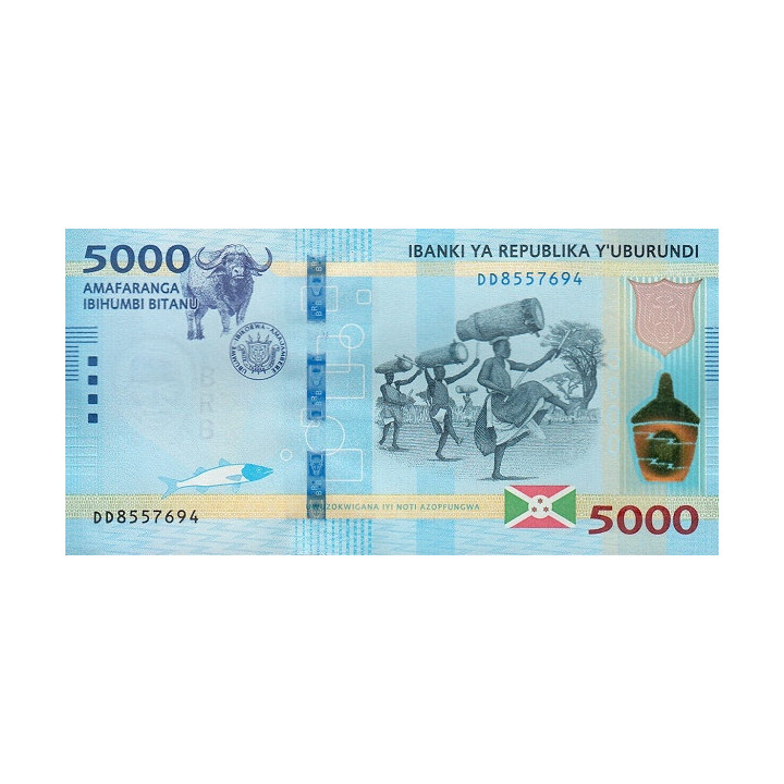Burundi 5000 Francs 2018 P-53