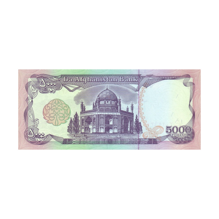 Afghanistan 5000 Afhanis 1993 P-62