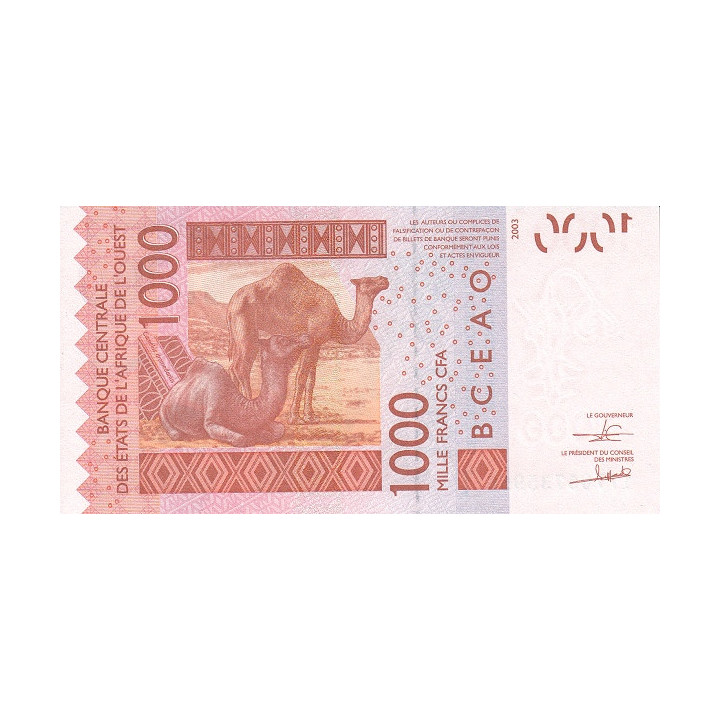 West African States Togo 1000 Francs 2017 P-815Tq