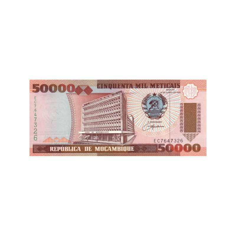 Mozambique 50000 Meticais 1993 P-138