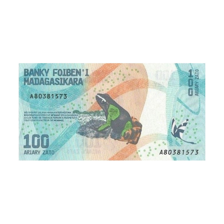 Madagascar 100 Ariary 2017 P-97