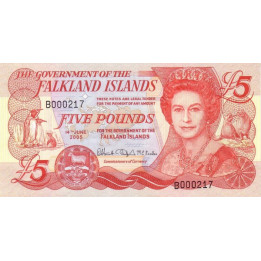 Falkland Islands 5 Pounds 2005 P-17