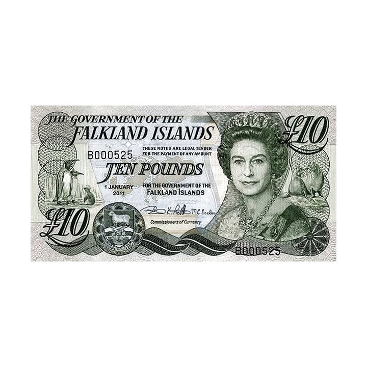 Falklandsöarna 10 Pounds 2011 P-18