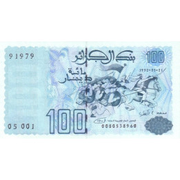 Algeriet 100 Dinars 1992 P-137