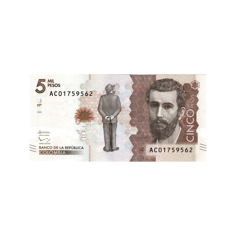 Colombia 5000 Pesos 2016 P-459b