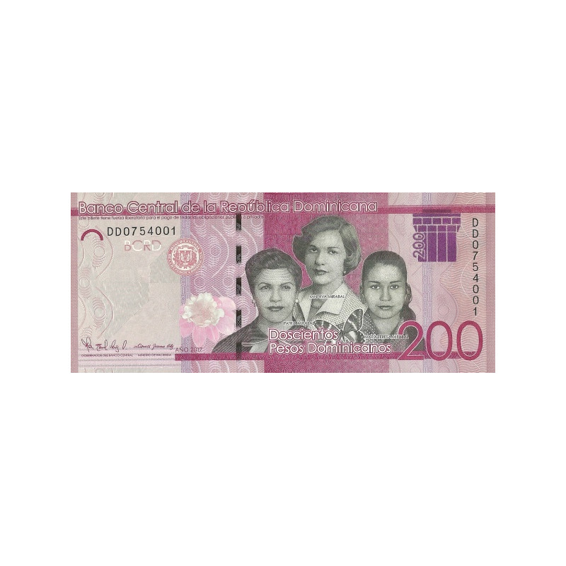 Dominikanska Republiken 200 Pesos 2017 P-191