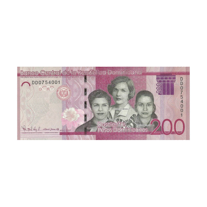 Dominikanska Republiken 200 Pesos 2017 P-191