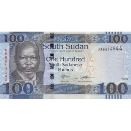 South Sudan 100 Pounds 2019 P-15d