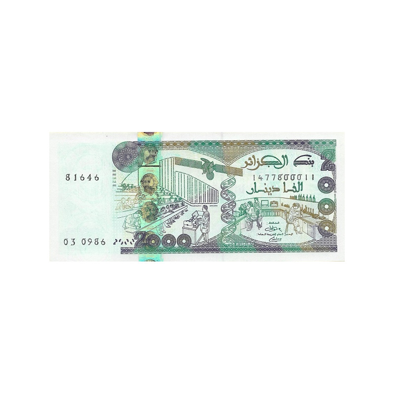 Algeriet 2000 Dinars 2011 P-144 sign.2 $65 Katalogvärde