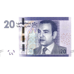 Morocco 20 Dirhams 2013 P-74