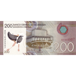 Nicaragua 200 Cordobas 2014 P-213