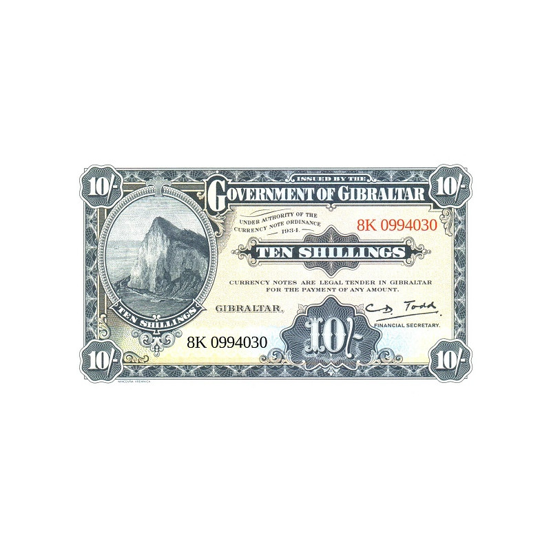 Gibraltar 10 Shillings 50 Pence 2018 P-new