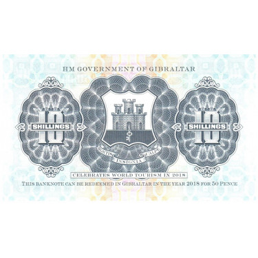 Gibraltar 10 Shillings 50 Pence 2018 P-new