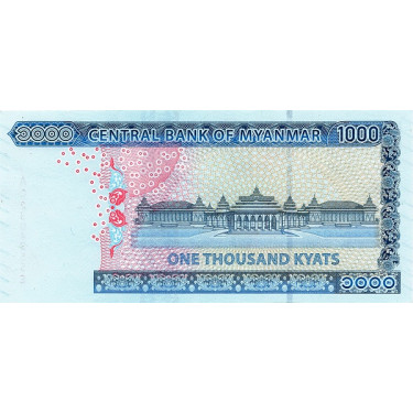 Myanmar 1000 Kyats 2019 P-new