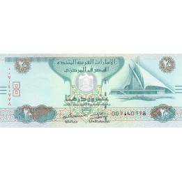 Förenade Arabemiraten 20 Dirhams 2013 P-28b