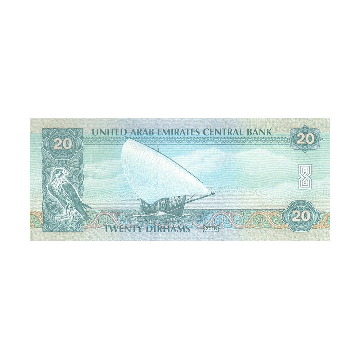 Förenade Arabemiraten 20 Dirhams 2013 P-28b