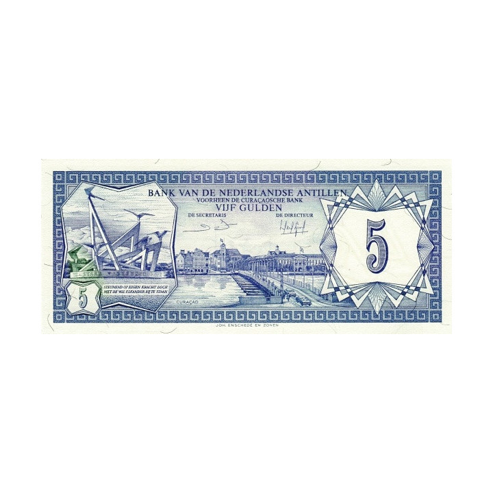 Netherlands Antilles 5 Gulden 1984 P-15b