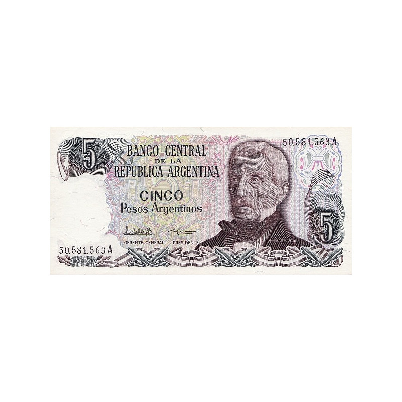 Argentina 5 Pesos ND P-312a2