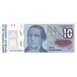 Argentina 10 Australes ND P-325b