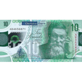 Northern Ireland 10 Pounds Danske Bank P-new
