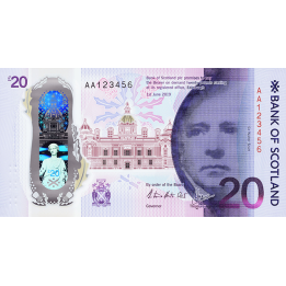 Skottland 20 Pounds 2020 P-new Bank of Scotland