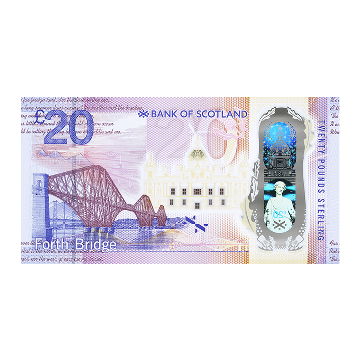 Skottland 20 Pounds 2020 P-new Bank of Scotland