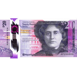 Skottland 20 Pounds 2020 P-new Royal Bank of Scotland