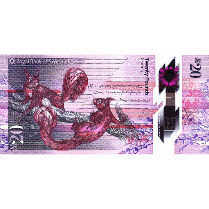 Skottland 20 Pounds 2020 P-new Royal Bank of Scotland