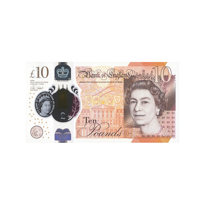 Great Britain 10 Pounds 2016 P-395