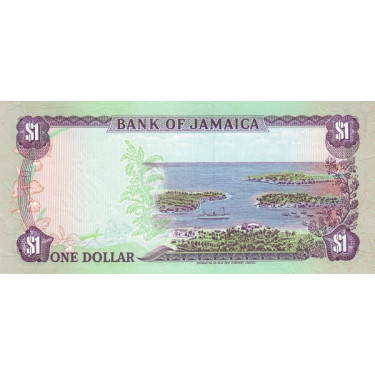 Jamaica 1 dollar 1990 P-68Ad