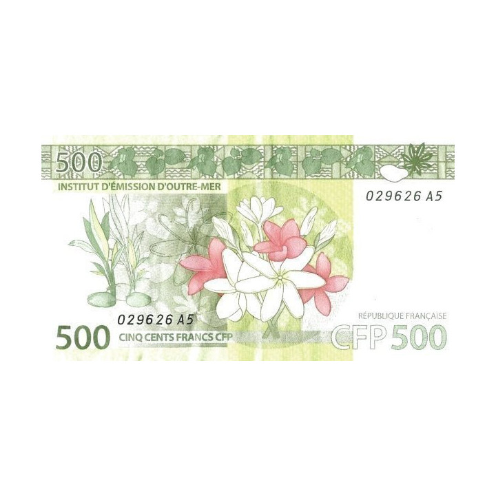 French Pacific Territories 500 Francs P-5b