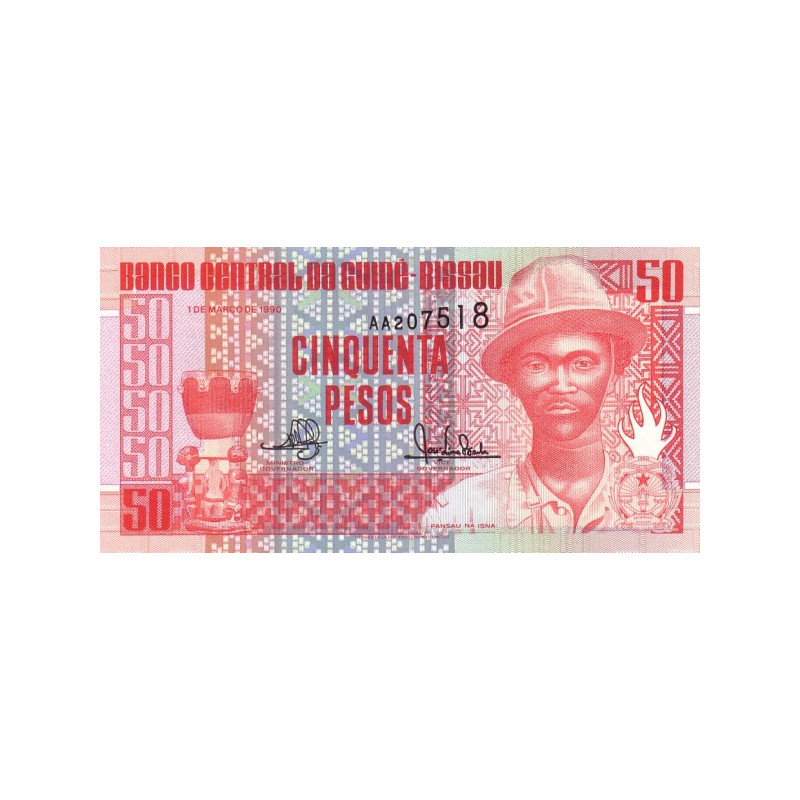 Guinea Bissau 50 Pesos 1990 P-10